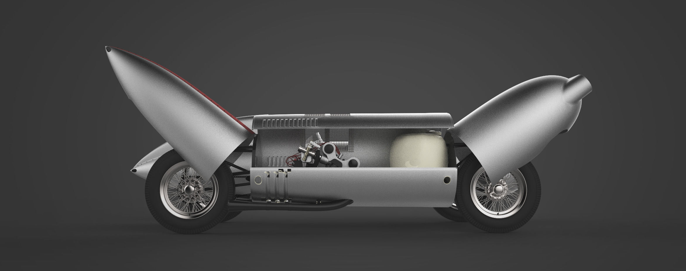 Gilera TARF 1948 - ENGINE included- 3D model_2