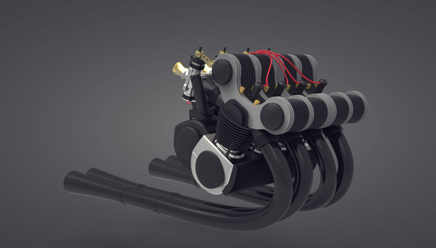 Gilera TARF 1948 - ENGINE included- 3D model_10