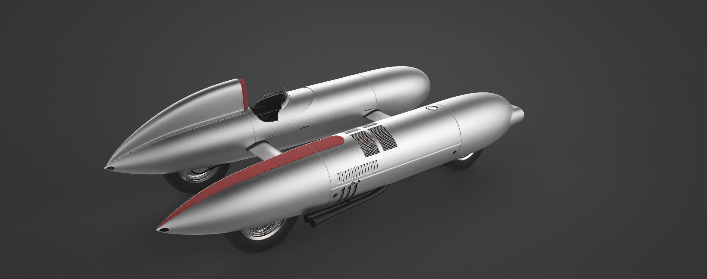 Gilera TARF 1948 - ENGINE included- 3D model_1