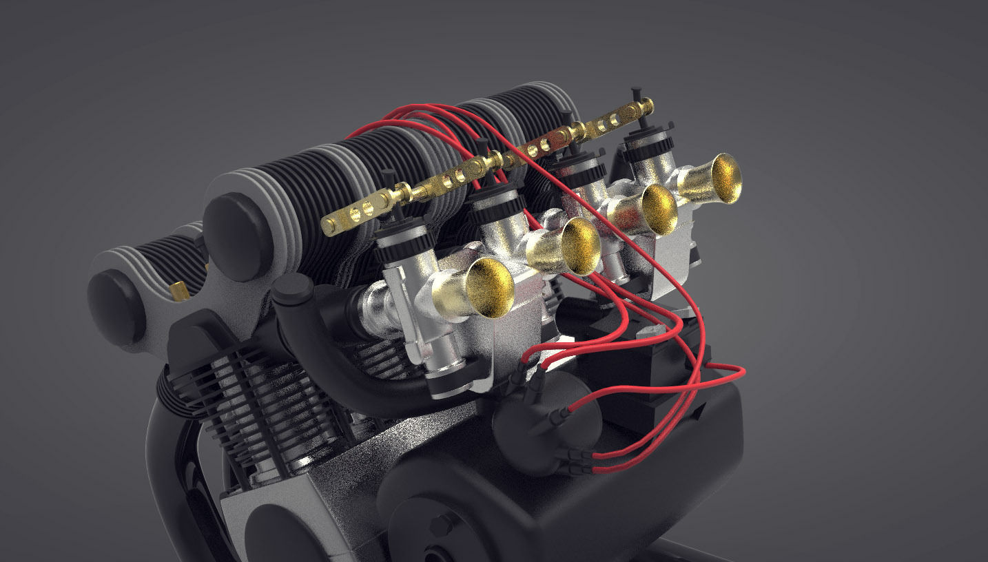 Gilera TARF 1948 - ENGINE included- 3D model_12