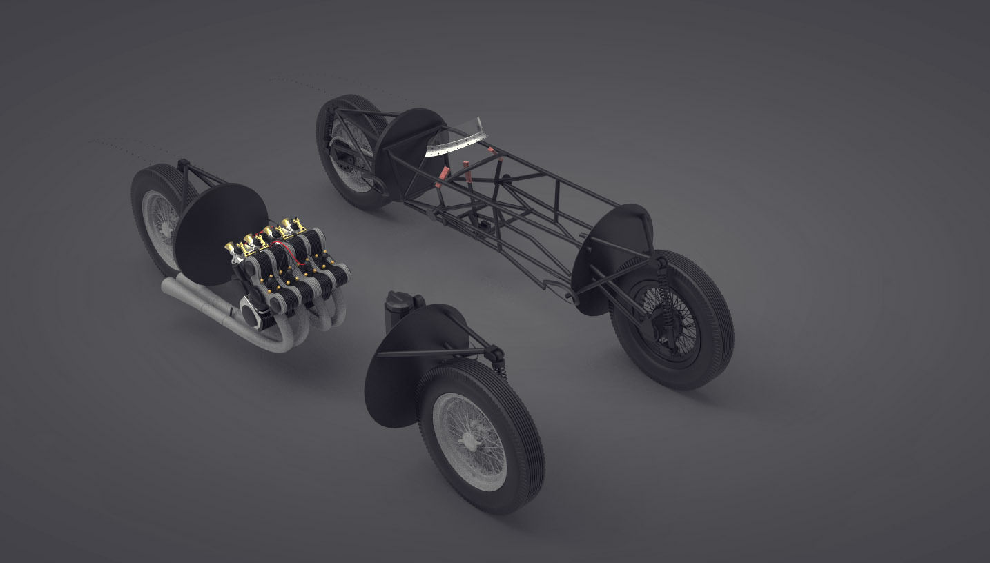 Gilera TARF 1948 - ENGINE included- 3D model_7