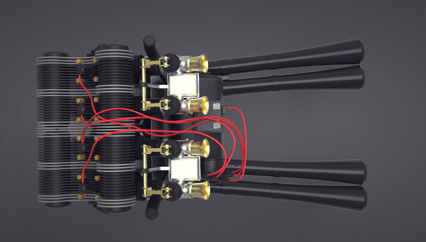 Gilera TARF 1948 - ENGINE included- 3D model_9