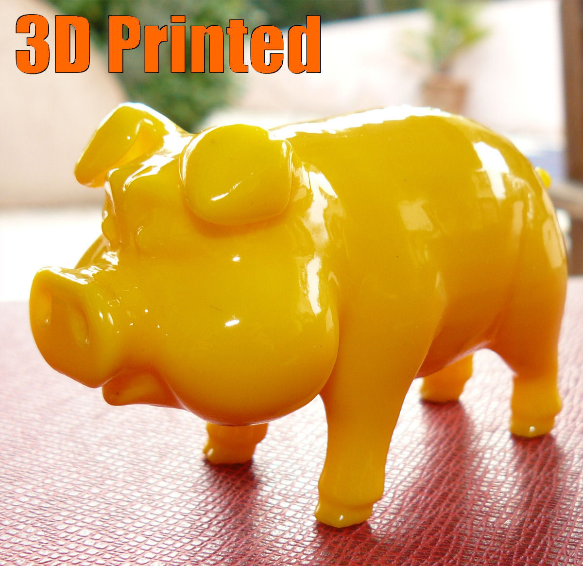 Cartoon Pig Rigged Low-poly 3D model_9