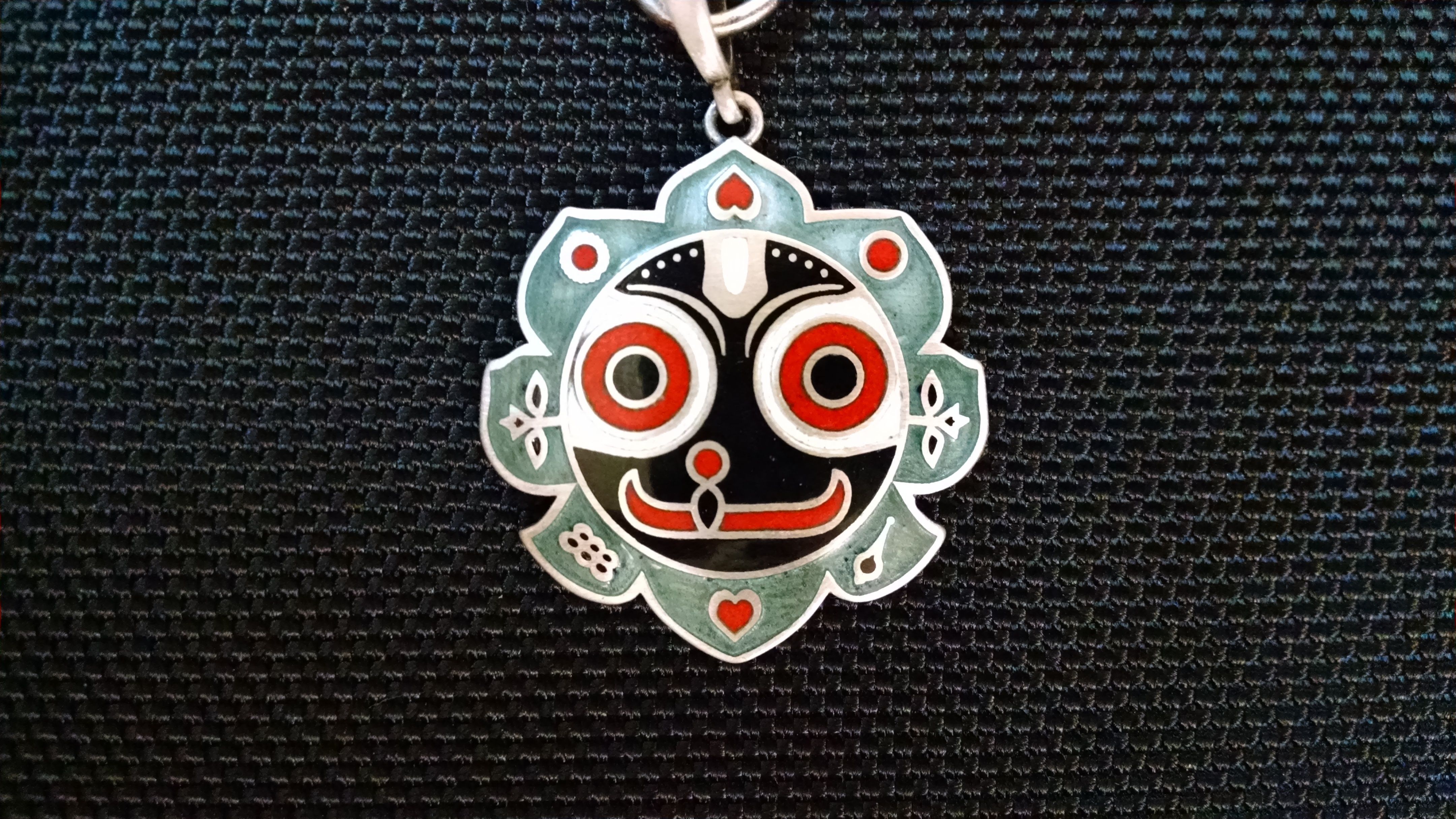 Jagannath pendant with face 3D print model_8
