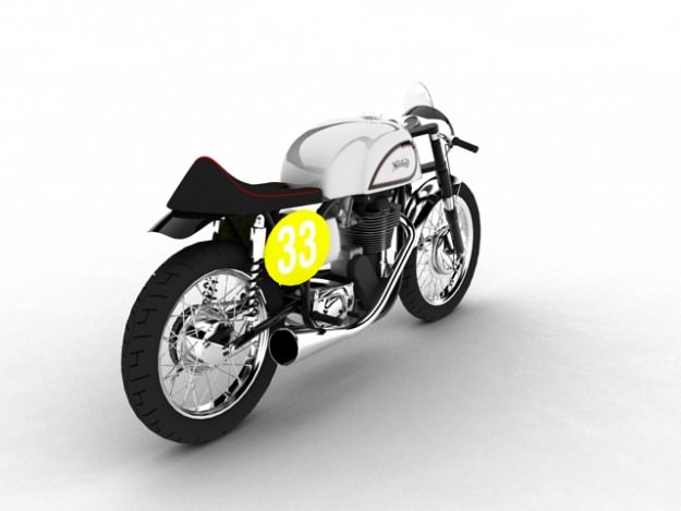 Norton Manx 1954 3D model_5
