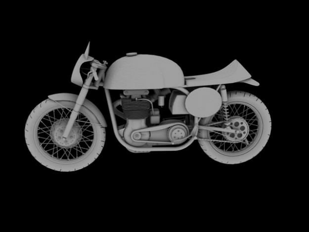 Norton Manx 1954 3D model_8
