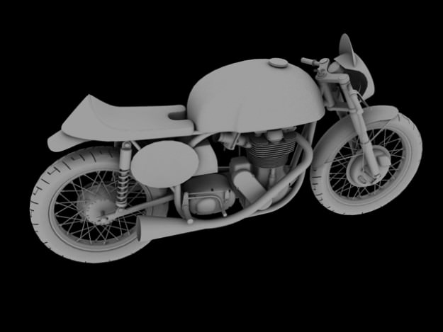 Norton Manx 1954 3D model_14