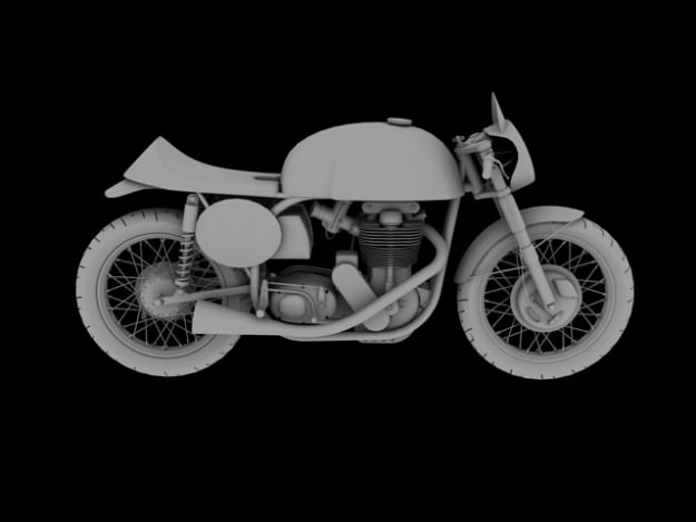 Norton Manx 1954 3D model_11