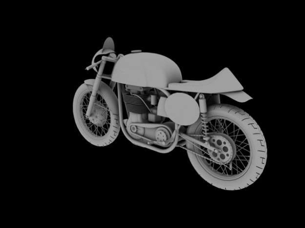 Norton Manx 1954 3D model_9