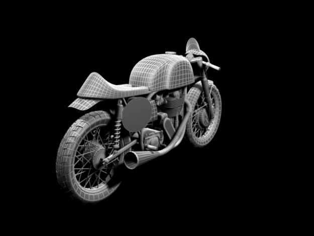 Norton Manx 1954 3D model_20