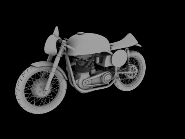 Norton Manx 1954 3D model_7