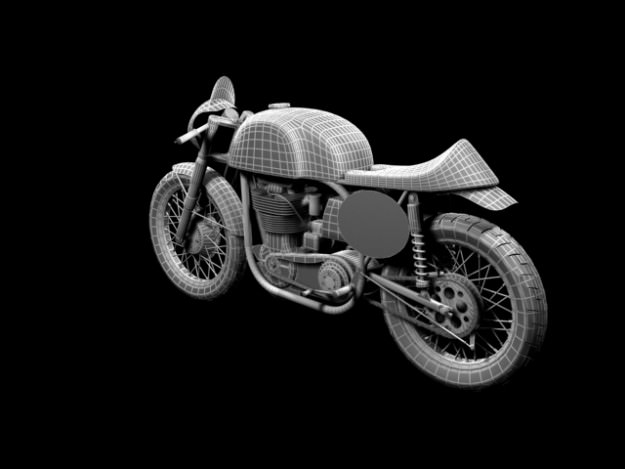 Norton Manx 1954 3D model_19