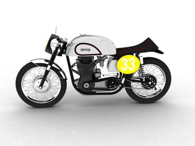 Norton Manx 1954 3D model_3