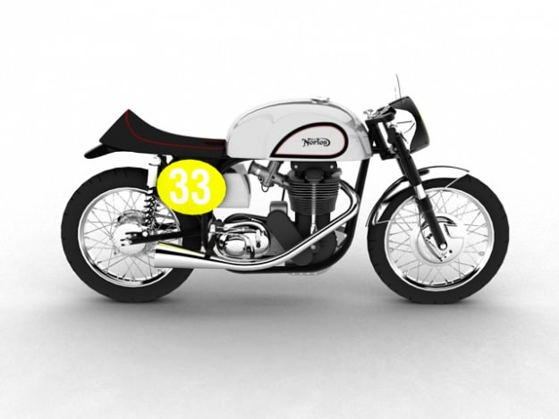 Norton Manx 1954 3D model_6