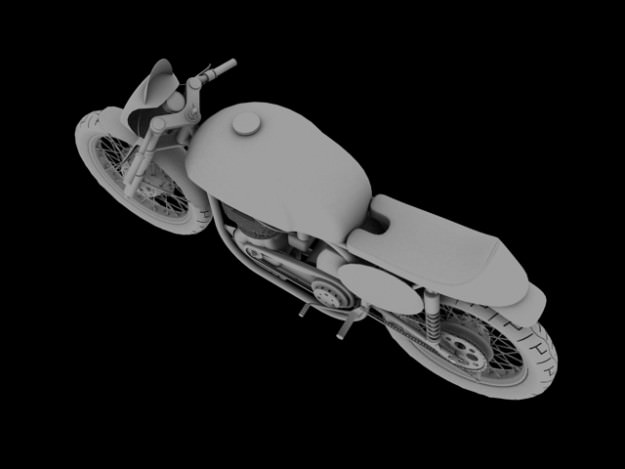 Norton Manx 1954 3D model_12