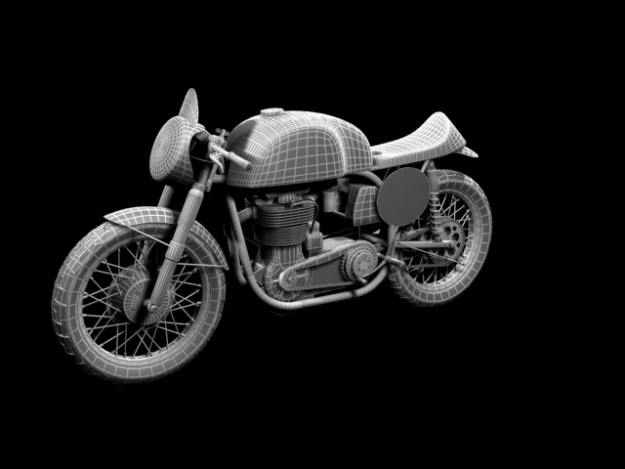 Norton Manx 1954 3D model_17