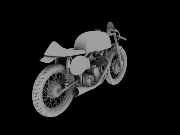 Norton Manx 1954 3D model_10