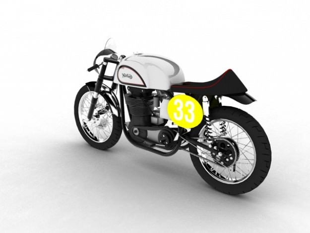 Norton Manx 1954 3D model_4