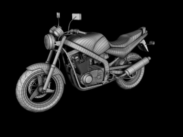 Suzuki GS500 1994 3D model_17