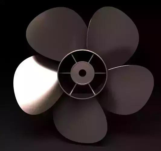 propeller metal Free 3D model