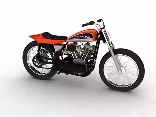 Harley-Davidson XR750 1970 3D model