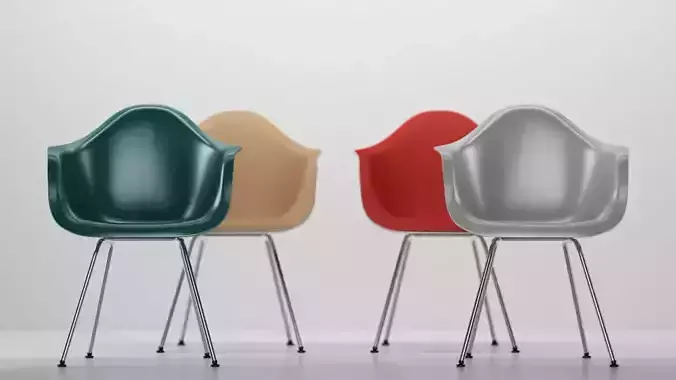 Vitra Eames plastic armchair DAX 