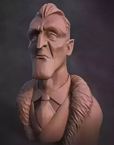 Vampire bust 3D print model