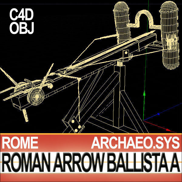 Roman Arrow Ballista Model A 3D model_11