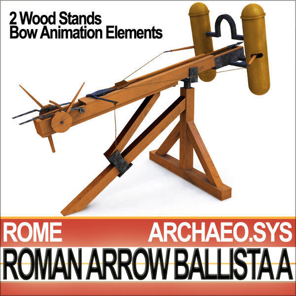 Roman Arrow Ballista Model A 3D model_2