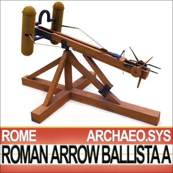 Roman Arrow Ballista Model A 3D model_10