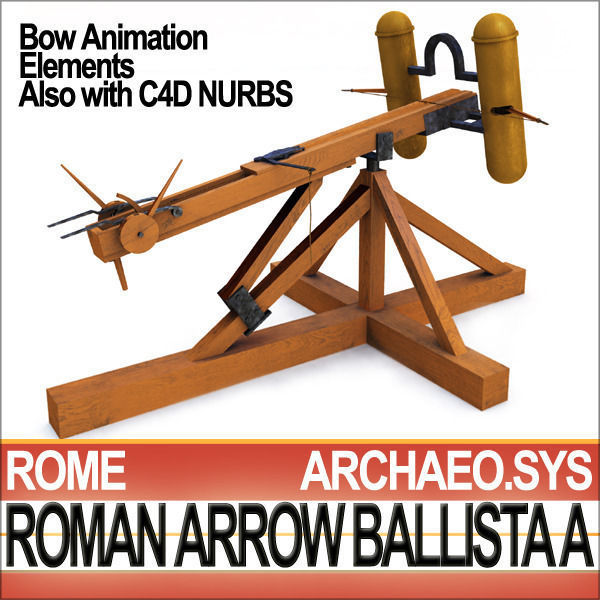 Roman Arrow Ballista Model A 3D model_6