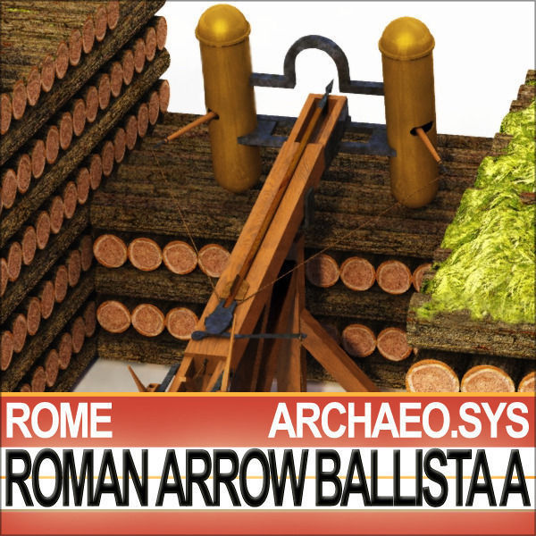 Roman Arrow Ballista Model A 3D model_4