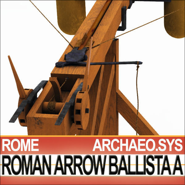 Roman Arrow Ballista Model A 3D model_9