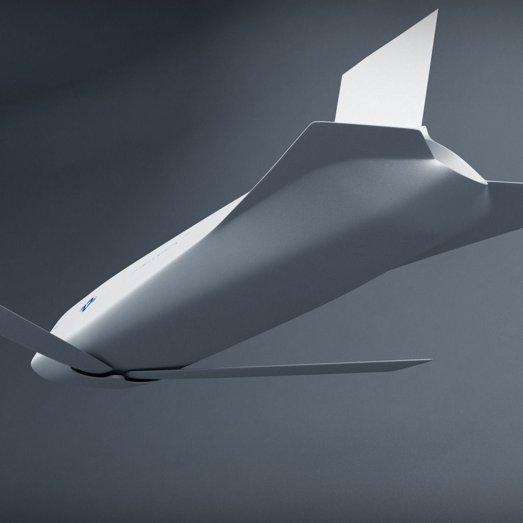 Jassm AGM-158 Missile Low-poly 3D model_7