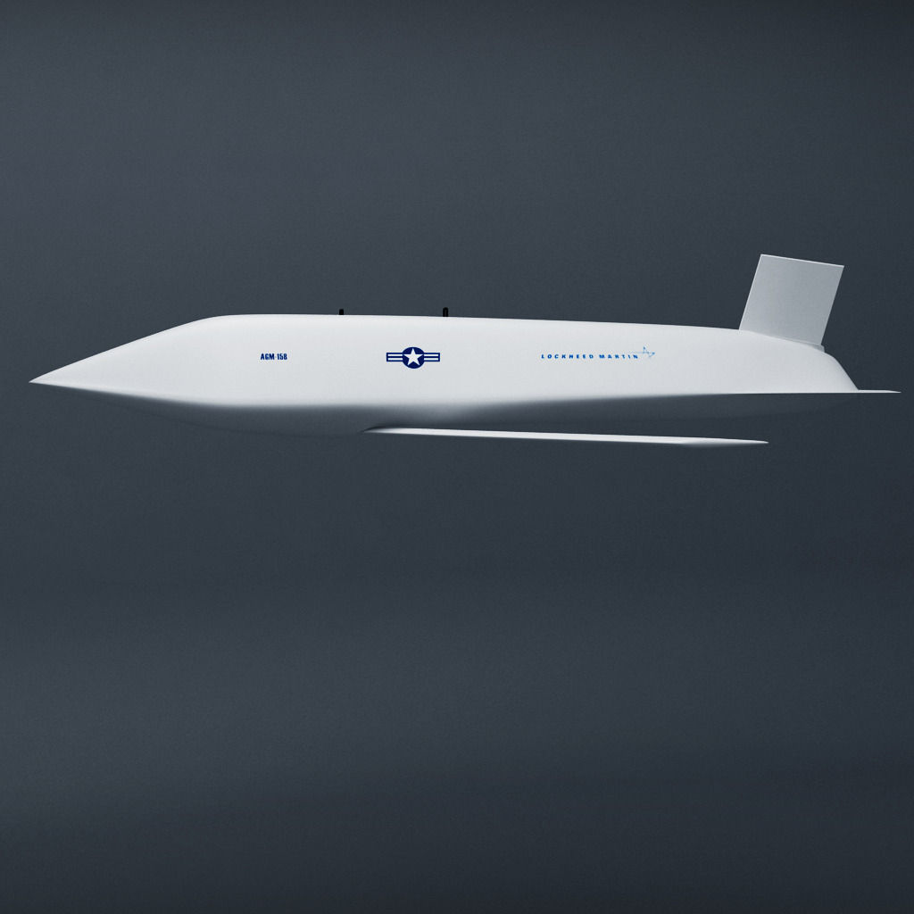 Jassm AGM-158 Missile Low-poly 3D model_3