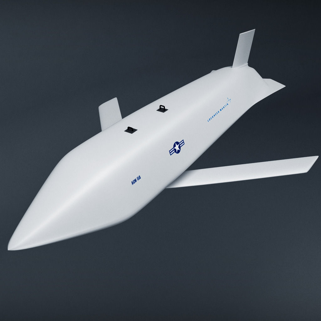 Jassm AGM-158 Missile Low-poly 3D model_2