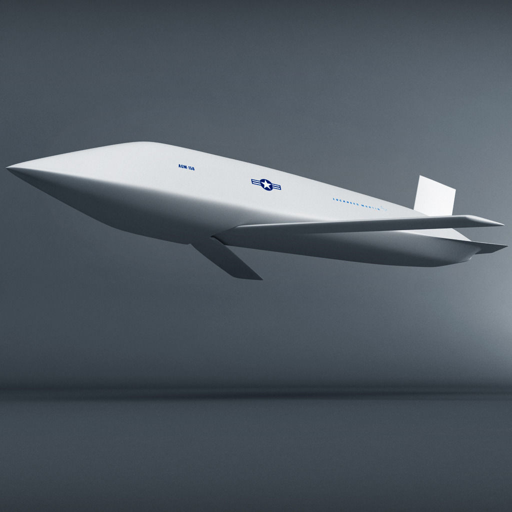 Jassm AGM-158 Missile Low-poly 3D model_6