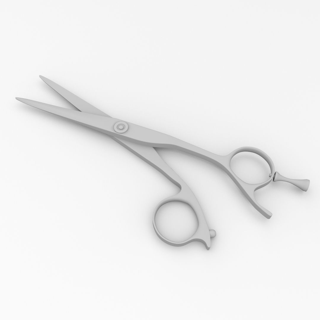 Hair Scissors 3D model_3