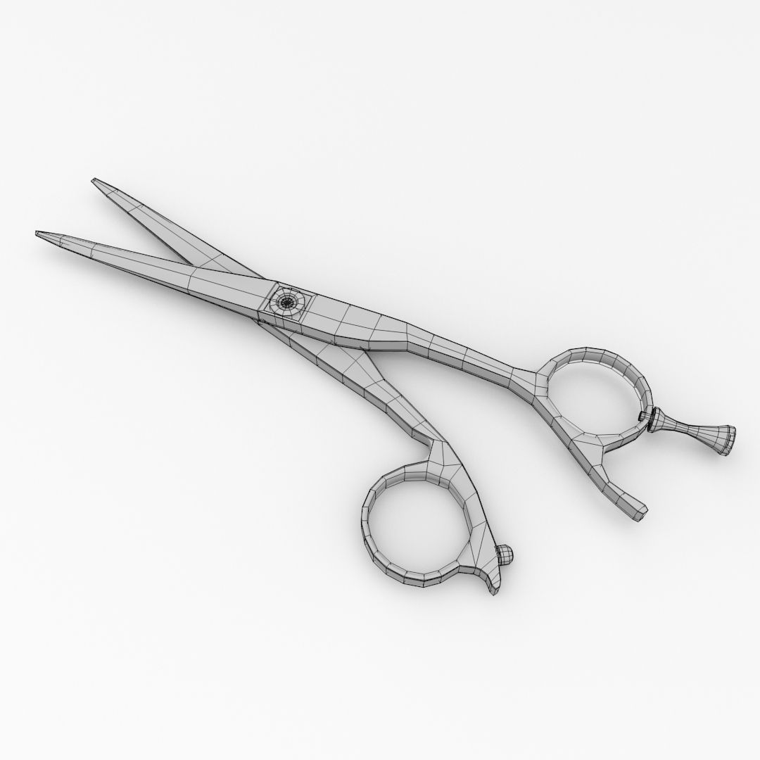 Hair Scissors 3D model_4
