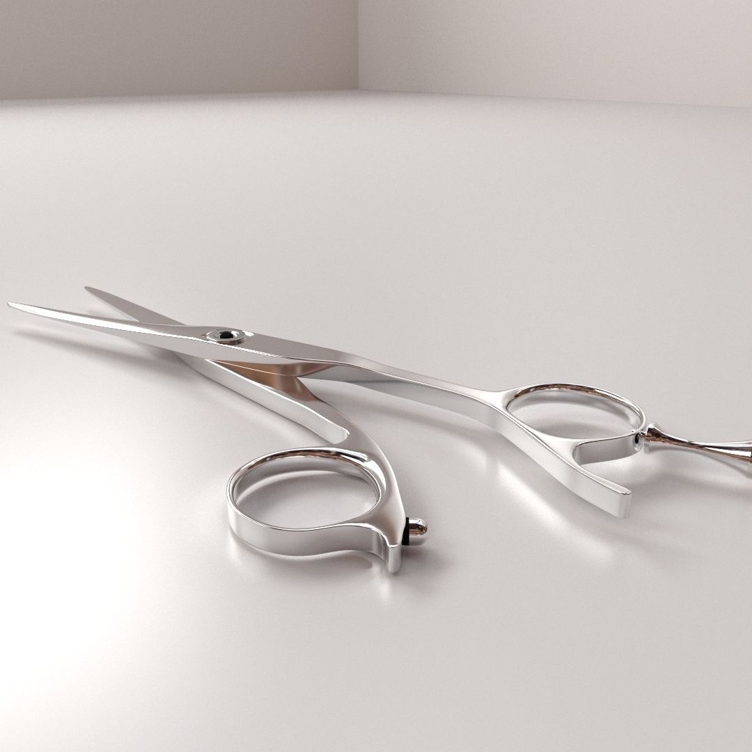 Hair Scissors 3D model_1
