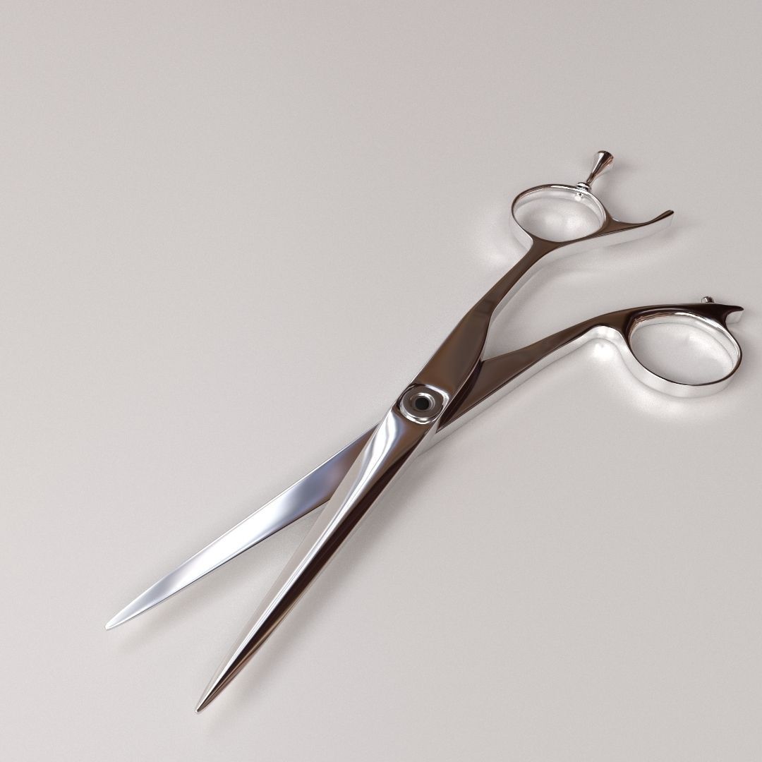 Hair Scissors 3D model_2