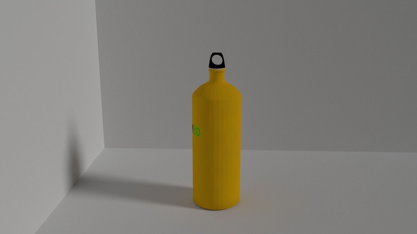 Canteen gas bottle Free low-poly 3D model