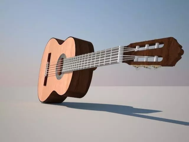 Acoustic Guitar Free 3D model