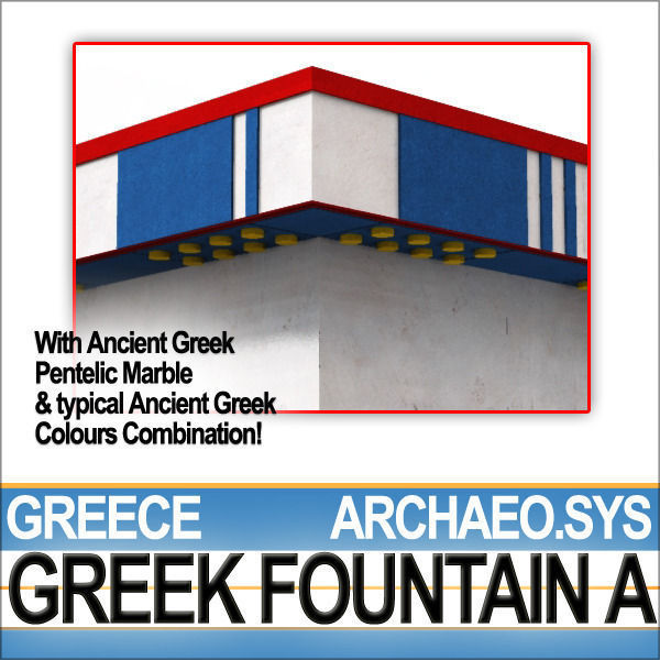 Ancient Greek Fountain A 3D model_3