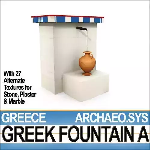 Ancient Greek Fountain A 3D model