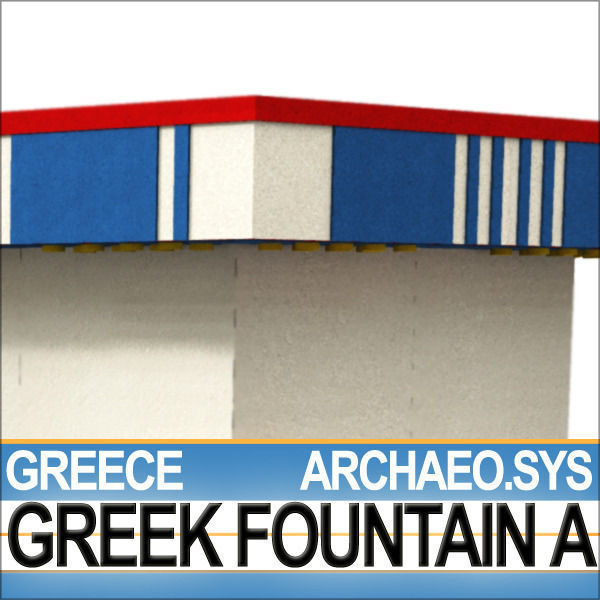 Ancient Greek Fountain A 3D model_6