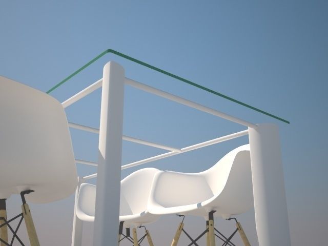 Dinning Table Free 3D model_3