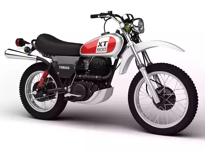 Yamaha XT500 1975 3D model