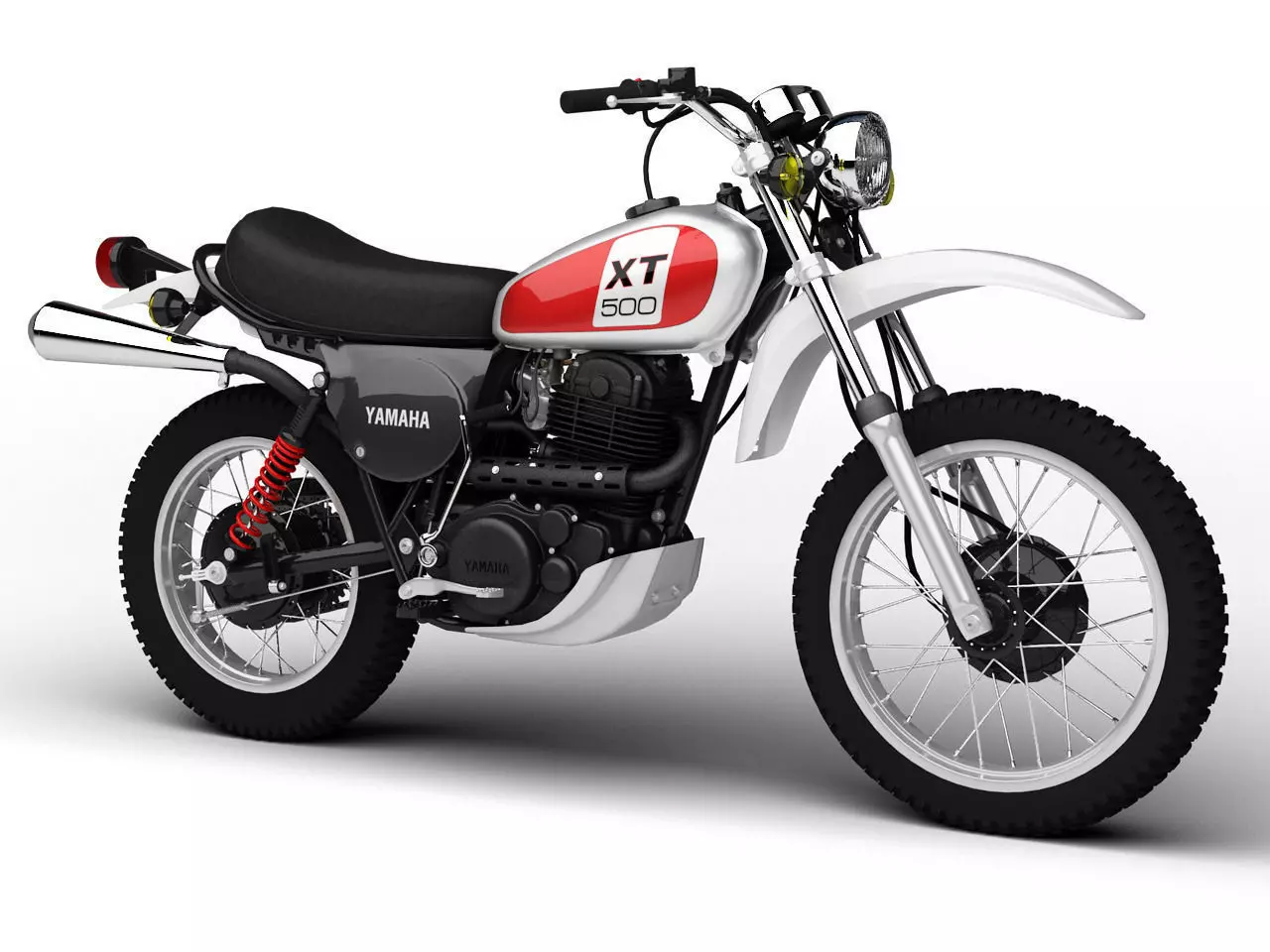 Yamaha XT500 1975 3D model