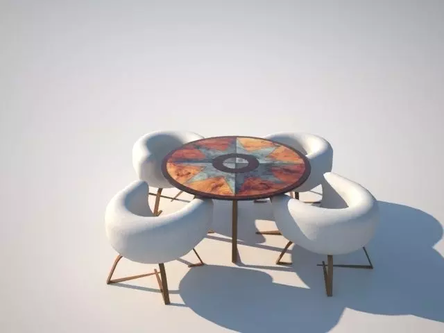 Caffe Table Free 3D model